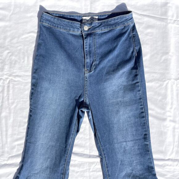 Free People We The Free Just Float On Flare Leg Jeans High Waist Womens 28 Blue - Picture 2 of 7